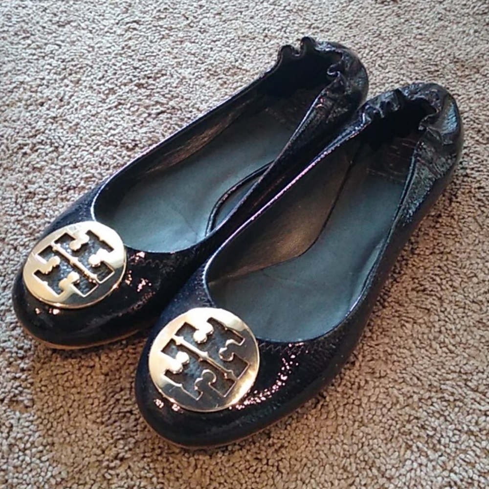 Tory Burch ballet flat.  Navy blue